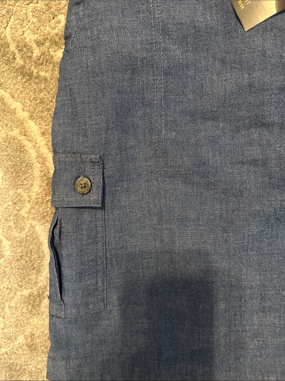 Lee Denim-Style Navy Skort with Front Patch Pockets NWT - Picture 3 of 8